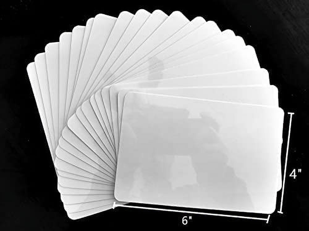 20-Pack Clear Self Adhesive Laminating Sheets, Self Laminating Sheets,  Self-Adhesive Laminating Plastic Paper, 4x6 Inches